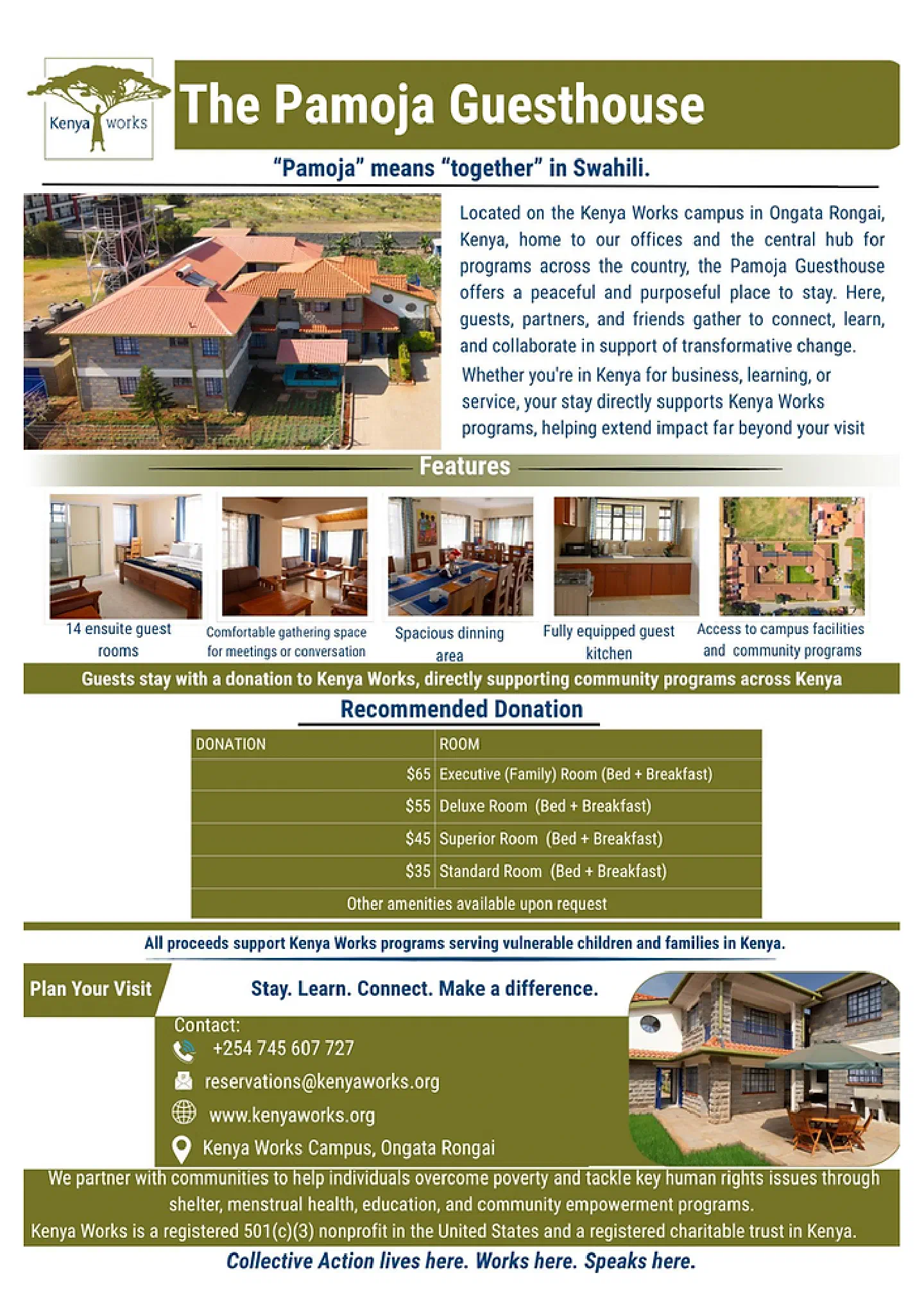 Stay with Purpose at Pamoja Guesthouse