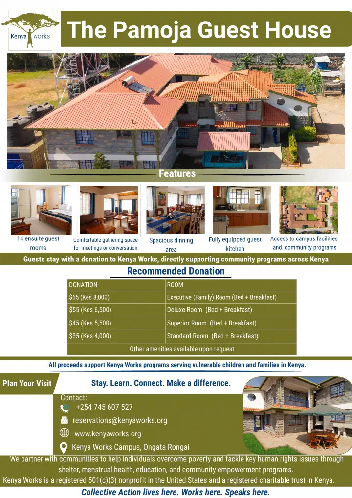 Stay with Purpose at Pamoja Guesthouse